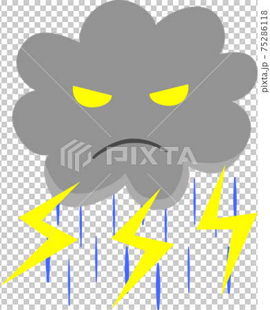 沒有雷雨的雷雨背景 75286118