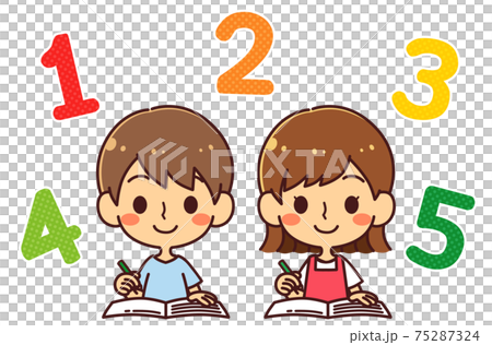 兩個孩子學習數學 兩個孩子學習數學 75287324