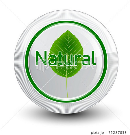 葉 ナチュラル ボタン メダル 葉 ナチュラル ボタン メダル 75287853