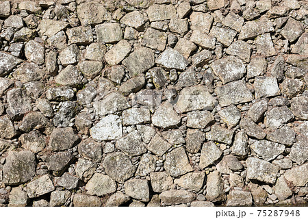 石垣のテクスチャー 75287948