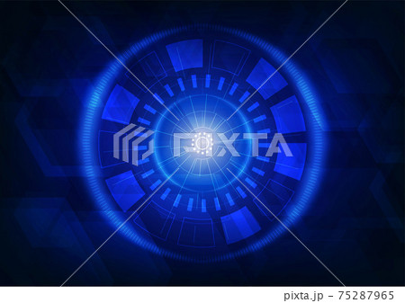 Abstract blue interface design of network digital style template. Abstract blue interface design of network digital style template. 75287965