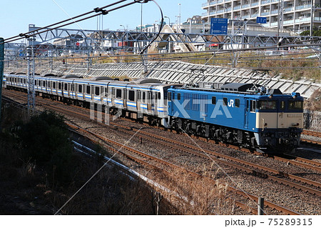甲種鉄道車両輸送(東海道線 横浜―川崎) 甲種鉄道車両輸送(東海道線 横浜―川崎) 75289315