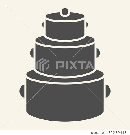 Steel saucepan collection solid icon. Cooking pot symbol, glyph style pictogram on beige background. Set of pan sign for mobile concept and web design. Vector graphics. Steel saucepan collection solid icon. Cooking pot symbol, glyph style pictogram on beige background. Set of pan sign for mobile concept and web design. Vector graphics. 75289413