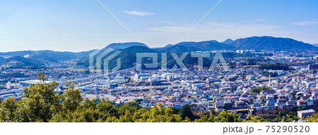 御館山展望台　パノラマ　【長崎県諫早市】 75290520