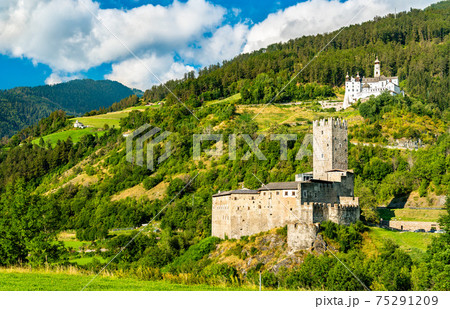 Furstenburg Castle and Marienberg Abbey in South Tyrol, Italy Furstenburg Castle and Marienberg Abbey in South Tyrol, Italy 75291209