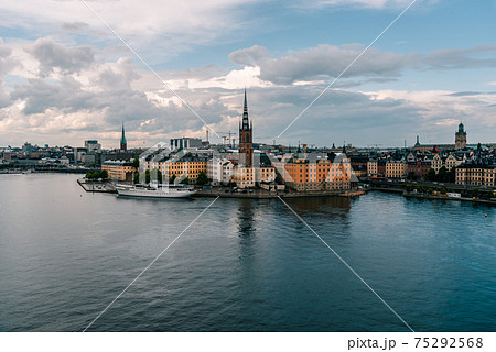 Panoramic view of Riddarholmen Island and Gamla Stan in Stockholm Panoramic view of Riddarholmen Island and Gamla Stan in Stockholm 75292568