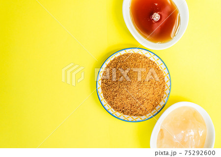 Different Kinds of Sugar and Sweeteners in the Bowls 75292600
