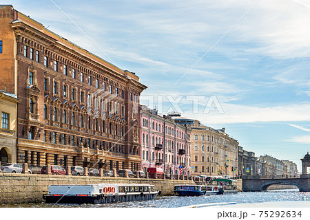 Embankment of the Moyka River in Saint Petersburg, Russia Embankment of the Moyka River in Saint Petersburg, Russia 75292634
