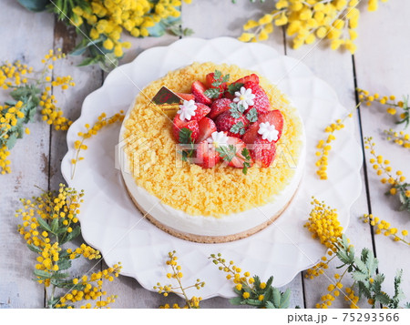 ミモザの日 ミモザケーキ 75293566