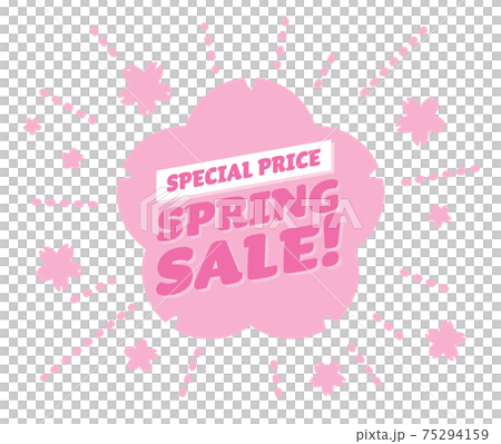 Spring sale pink title design 75294159