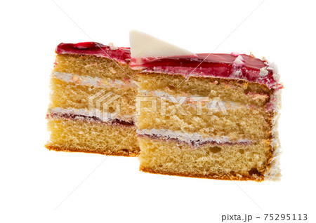 sponge cake isolated 75295113