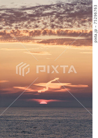 Summer evening sunset in Baltic Sea 75296763