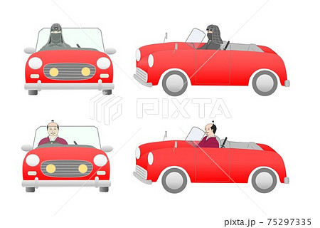 車と忍者と殿ー赤 車と忍者と殿ー赤 75297335