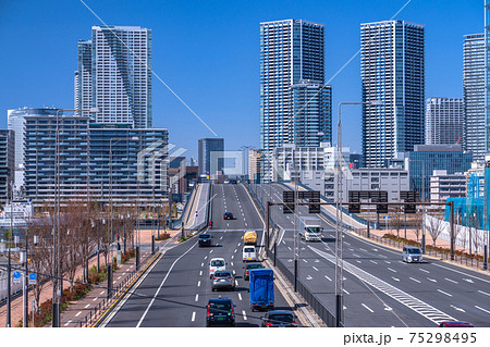 《東京都》晴海・都市風景《豊洲大橋》 75298495