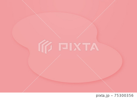 ピンク色の使いやすいシンプルなイラスト背景素材 ゆるふわひょうたん型 Metaballのイラスト素材