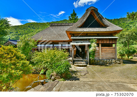 新潟県 魚沼市 佐藤家住宅の写真素材