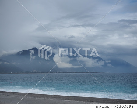 Cloudy with seascape and beach in Taiwan Cloudy with seascape and beach in Taiwan 75303698