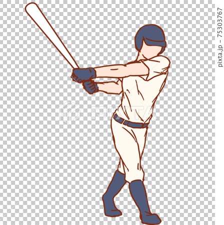 高校野球のバッター 75303767