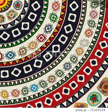 Decorative Aztec icon Decorative Aztec icon 75304339