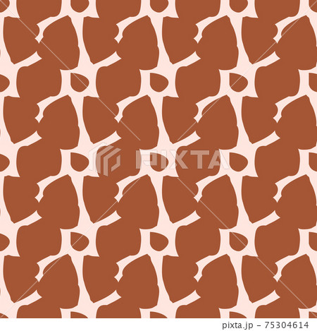 Giraffe fur seamless pattern, tropical animal skin texture 75304614