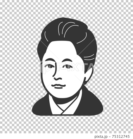 津田梅子 似顔絵のイラスト素材 [75312745] - PIXTA