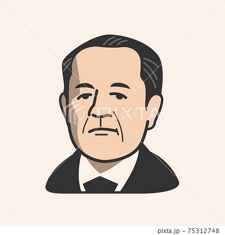 渋沢栄一 似顔絵 渋沢栄一 似顔絵 75312748