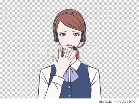 陷入困境的運營商女人 陷入困境的運營商女人 75313676