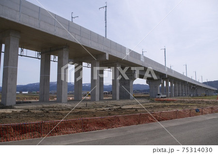 北陸新幹線 延伸工事　福井市南部　2021年3月 75314030