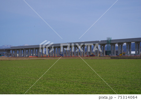 北陸新幹線 延伸工事　福井市南部　2021年3月 75314064