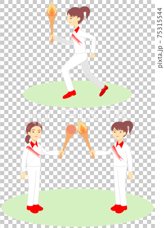 火炬傳遞插圖集(女) 火炬傳遞插圖集(女) 75315544