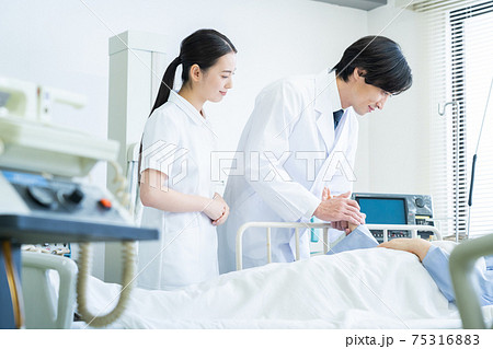 病院 医療 ICU 医師 医者 看護師 入院 病院 医療 ICU 医師 医者 看護師 入院 75316883