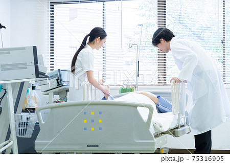 病院 医療 ICU 医師 医者 看護師 入院 病院 医療 ICU 医師 医者 看護師 入院 75316905
