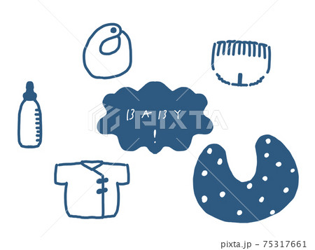 新生児用品イラスト 新生児用品イラスト 75317661