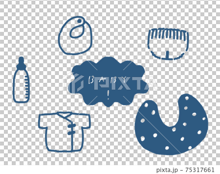 新生児用品イラスト 新生児用品イラスト 75317661
