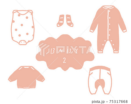 ベビー服イラスト ベビー服イラスト 75317668
