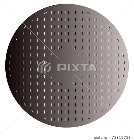 マンホールの蓋イメージイラスト 75319753