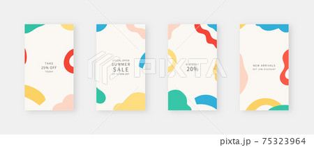 Social media template. Trendy editable social media stories template. Mockup isolated. Template design. Vector illustration. Social media template. Trendy editable social media stories template. Mockup isolated. Template design. Vector illustration. 75323964