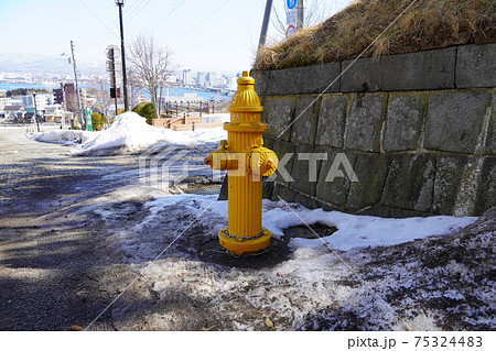 函館市の消火栓・晩冬 75324483
