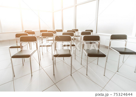 close up. empty conference room. photo with copy space 75324644
