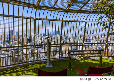 秋晴れに映える名古屋テレビ塔スカイバルコニー 秋晴れに映える名古屋テレビ塔スカイバルコニー 75327918
