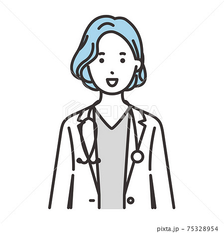 女性 医者 表情 笑顔 女性 医者 表情 笑顔 75328954