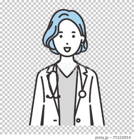 女性 医者 表情 笑顔 女性 医者 表情 笑顔 75328954