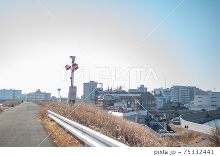 荒川土手からの風景/東京都足立区新田 荒川土手からの風景/東京都足立区新田 75332441