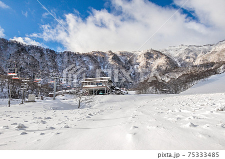 氷ノ山国際スキー場の雪景色(兵庫県養父市)※作品コメント欄に撮影位置 氷ノ山国際スキー場の雪景色(兵庫県養父市)※作品コメント欄に撮影位置 75333485