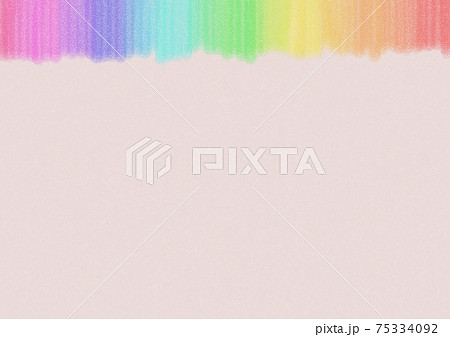 虹色のフレームのあるピンク色の紙 no.02 75334092