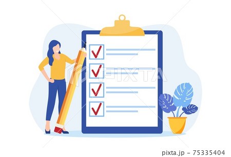 Positive business woman Positive business woman 75335404