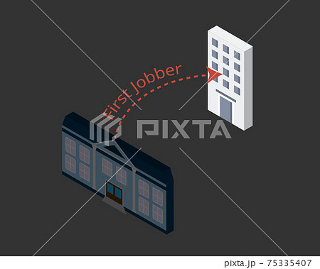 First jobber from new graduate to start looking for a job vector First jobber from new graduate to start looking for a job vector 75335407