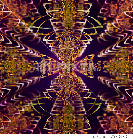 Ordered fractals from circle segments in a strict central perspective 75336339