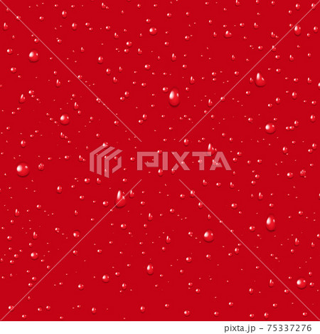Water Drop With Red Background 75337276