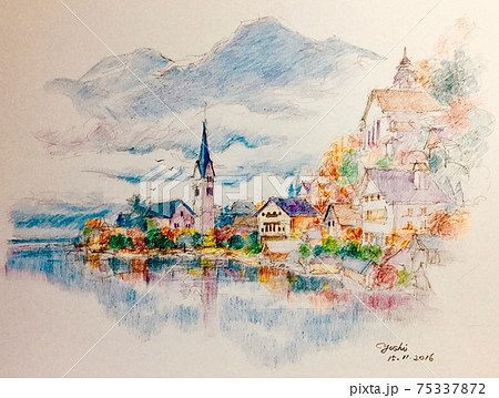 ヨーロッパ湖のほとり ヨーロッパ湖のほとり 75337872